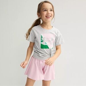 NWT Under Armour 2-Piece Boxed Logo Performance Tee & Skort Set Girls Size 4T